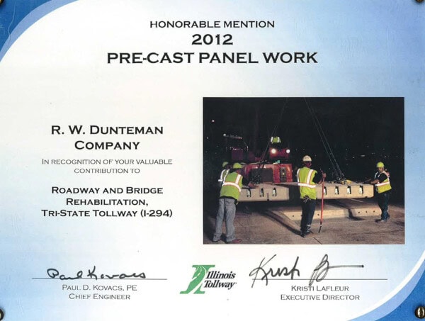 Precast Panel Work - 2012